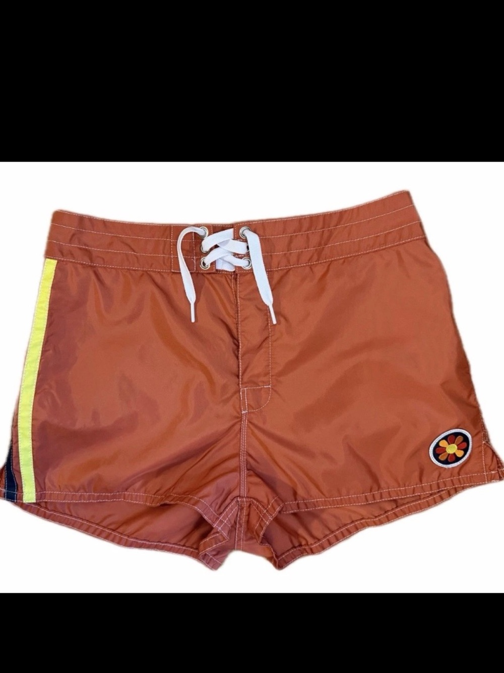 Rare Birdwell 60th Anniversary Board Shorts Orange USA Womens 14 Surf